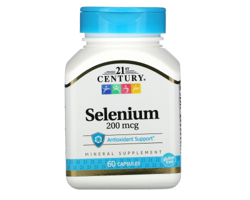 Селен 21st Century (Selenium) 200 мкг 60 капсул
