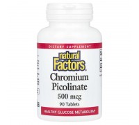 Піколінат хрому Natural Factors 500 мкг, 90 таблеток