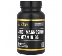 Цинк Магній та Вітамін В6 California Gold Nutrition Sport 90 вегетаріанських капсул