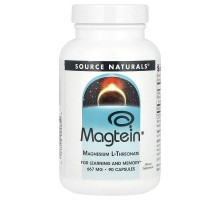 Магній L-Треонат Source Naturals (Magtein) 667 мг, 90 капсул