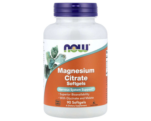 Магній цитрат Now Foods (Magnesium Citrate) 90 капсул