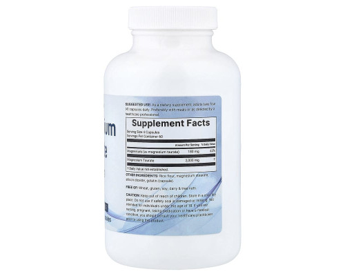 Магній таурат Micro Ingredients 2000 мг, 240 капсул