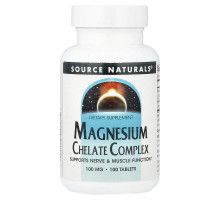 Магній хелат комплекс Source Naturals 100 таблеток