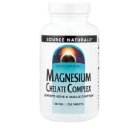 Магний хелат комплекс Source Naturals 250 таблеток