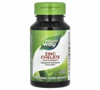 Хелат Цинку Nature's Way (Zinc Chelate) 30 мг, 100 капсул