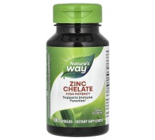 Хелат Цинка Nature's Way (Zinc Chelate) 30 мг, 100 капсул