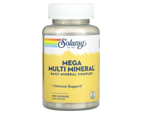 Мультиминералы Solaray (Mega Multi Mineral), 100 капсул