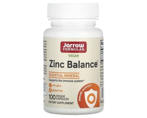 Цинк Баланс + Медь Jarrow Formulas (Zinc Balance) 100 растительных капсул