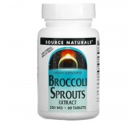 Source Naturals, екстракт паростків броколі, 250 мг, 60 таблеток (SNS-01104)