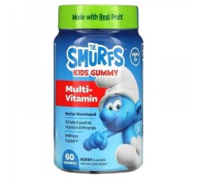 Мультивітаміни для дітей The Smurfs Kids Gummy Multi-Vitamin Ages 3+ 60 Gummies (Berry) Жевательные таблетки