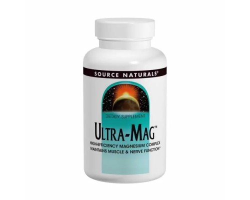 Магній, Ультра-Маг, Ultra-Mag Magnesium Complex. Source Naturals, 120 таблеток