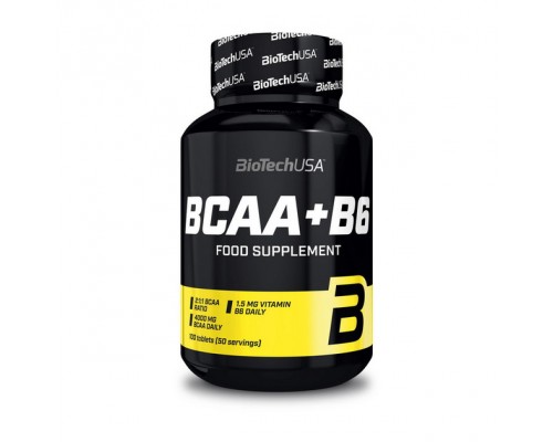 Аминокислота BCAA с витамином B6 BioTech USA, 100 таблеток