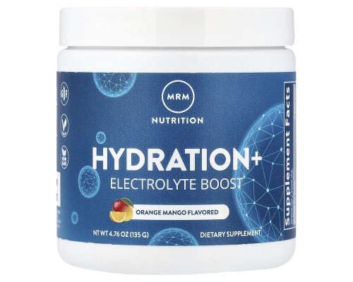 Електроліти Hydration+ Electrolyte Boost MRM Nutrition 135 г (смак в асортименті)