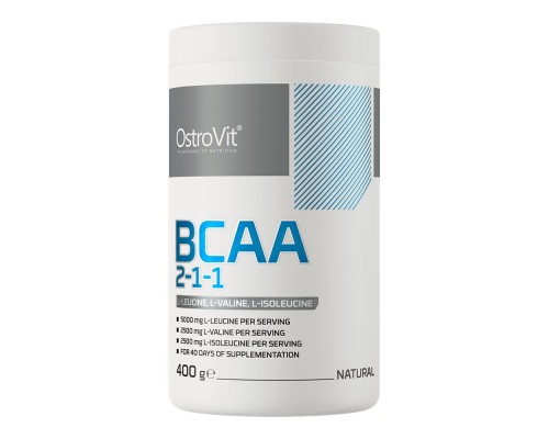 Амінокислоти BCAA 2:1:1 OstroVit 400 г (смак в асортименті)