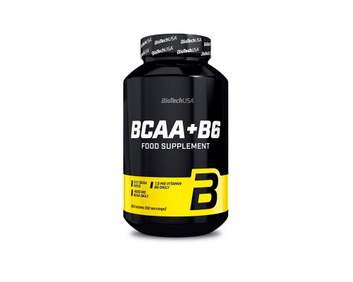 Аминокислота BCAA с витамином B6 BioTech USA, 200 таблеток