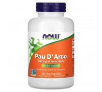 Пау Дарко Кора муравьиного дерева Now Foods (Pau D 'Arco) 500 мг 250 капсул