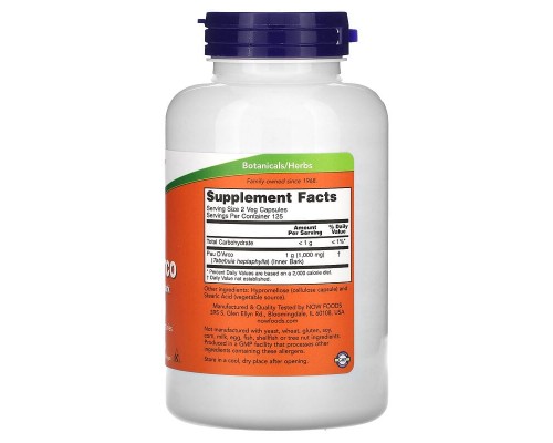 Пау Дарко Кора муравьиного дерева Now Foods (Pau D 'Arco) 500 мг 250 капсул Пау Дарко Кора муравьиного дерева Now Foods (Pau D 'Arco) 500 мг 250 капсул