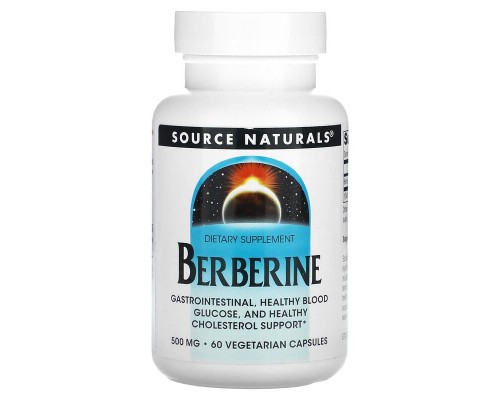 Берберин Source Naturals 500 мг, 60 вегетарианских капсул Берберин Source Naturals 500 мг, 60 вегетарианских капсул