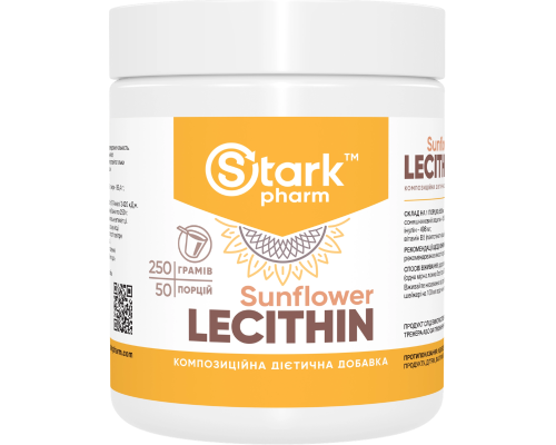 Подсолнечный лецитин Stark Sunflower Lecithin 250 г, 50 порций
