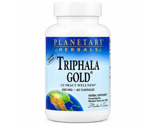 Трифала Голд Planetary Herbals 550 мг, 60 капсул