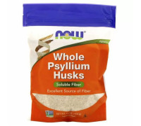 Подорожник, Whole Psyllium Husks, Now Foods, ціла лушпайка, 454 г