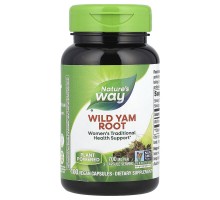 Корінь дикого ямсу Nature's Way 350 мг 100 веганських капсул