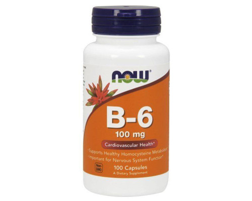 Вітамін В6 Now Foods (Vitamin B6) 100 мг 100 капсул