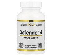 Засіб для зміцнення імунітету Immune 4 California Gold Nutrition, 60 вегетаріанських капсул