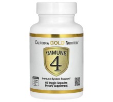 Засіб для зміцнення імунітету Immune 4 California Gold Nutrition, 60 вегетаріанських капсул