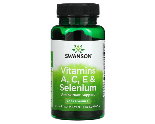 Вітаміни А, С, Е та Селен Swanson 60 капсул