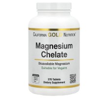 Хелат Магнію з кальцієм California Gold Nutrition 270 таблеток