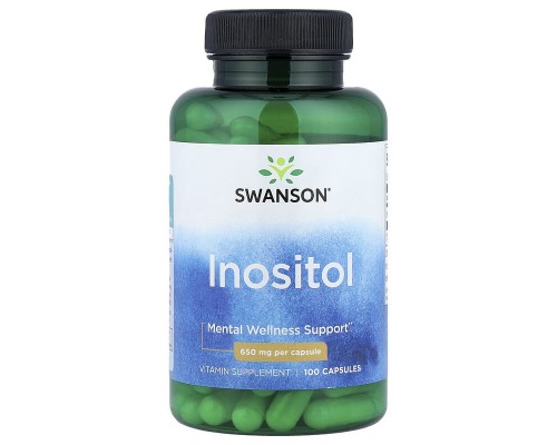 Інозитол (Вітамін В8) Swanson 650 мг, 100 капсул Інозитол (Вітамін В8) Swanson 650 мг, 100 капсул