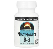 Ніацин (Вітамін В3) Source Naturals 100 мг, 100 таблеток