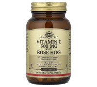 Вітамін С із шипшиною Solgar (Vitamin C with Rose hips) 500 мг, 100 таблеток