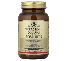 Вітамін С із шипшиною Solgar (Vitamin C with Rose hips) 500 мг, 100 таблеток