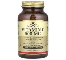 Витамин С Solgar (Vitamin C) 500 мг, 100 растительных капсул