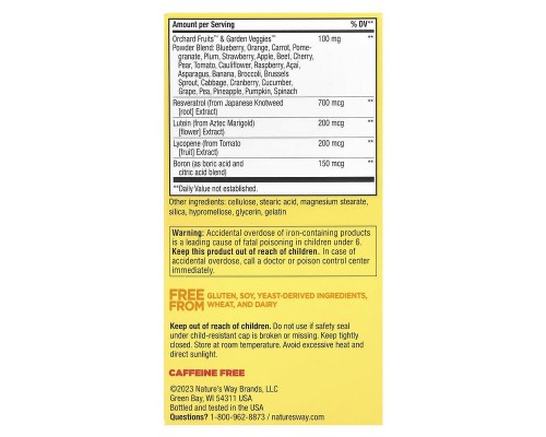 Комплекс мультивітамінів та мультимінералів для щоденного поповнення запасу енергії Alive! Nature's Way 60 таблеток