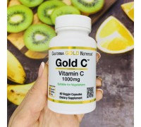 California Gold Nutrition, Gold C, витамин C, 1000 мг, 60 вегетарианских капсул