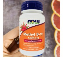 Now Foods, Methyl B-12, метилкобаламін, 1000 мкг, 100 таблеток для розсмоктування