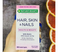 Nature&#39;s Bounty, Hair, Skin &amp; Nails, 60 капсул, покритих оболонкою